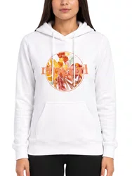 Moletom Feminino Rip Curl Tallowns Mix Fleece Bone Manga Longa com Capuz Estampado - Branco
