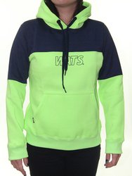 Moletom Feminino Wats Girl Neon Manga Longa com Capuz - Verde Neon