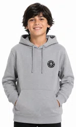 Moletom Infantil Session Loguinho SKT - Cinza/Mesclado