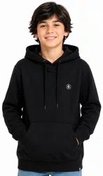 Moletom Infantil Session Loguinho SKT - Preto