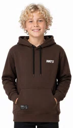 Moletom Infantil Wats Logo Botom - Marrom