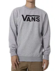 Moletom Juvenil Vans Classic - Cinza/Mescla