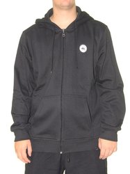 Moletom Masculino Aberto Quiksilver Transfer Round - Preto