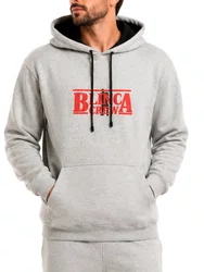 Moletom Masculino Blinca Uru BR - Cinza Mescla Branco
