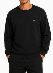 Moletom Masculino Careca Freesurf Basico Logo - Preto