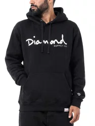 Moletom Masculino Diamond Og Script - Preto