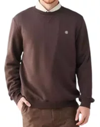 Moletom Masculino Element Logo Chest - Marrom