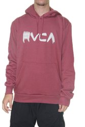 Moletom Masculino RVCA Blurs Manga Longa com Capuz - Vinho