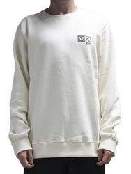 Moletom Masculino RVCA Care Mini Balance Box Crew - Off White