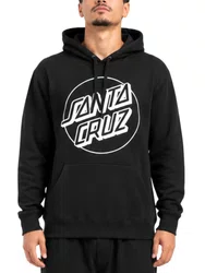 Moletom Masculino Santa Cruz Opus Dot Manga Longa Estampado com Capuz - Preto