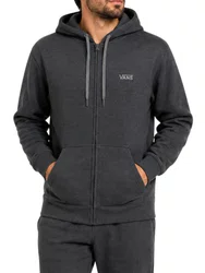 Moletom Masculino Vans Core Basic Zip - Chumbo Mesclado