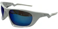 Óculos de Sol Roots Sun Tribe Blue Lenses - Branco Brilho