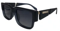 Óculos Roots Square Dark Blue Lenses - Preto
