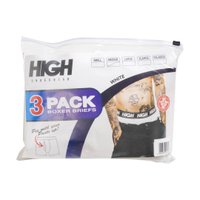 Pack Com 3 Cuecas High Boxer - Branco
