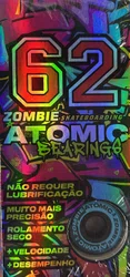 Parafuso Base Skate 62 Zombie Atomic - Azul