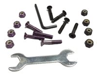 Parafusos Base Roxo Hondar Skate 2,7cm + Chaves