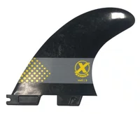 Quilha Expans Encaixe FCS H2O 5 - Preto/Amarelo