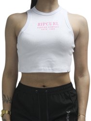 Regata Feminina Rip Curl Surf Staple Cropped - Branco