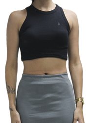 Regata Feminina Volcom Basic Stone - Preto