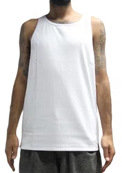 Regata Masculina Blinca Canelada - Branco