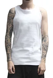 Regata Masculina Canelada Federal Art - Branco