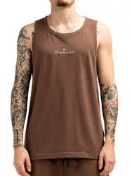 Regata Masculina Diamond Classic Estampada - Marrom