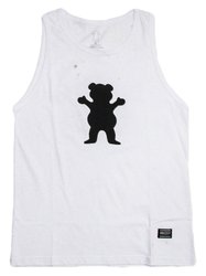 Regata Masculina Grizzly Og Bear Tee - Branco