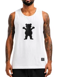 Regata Masculina Grizzly Og Bear Tee - Branco