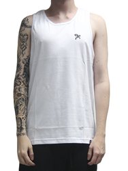 Regata Masculina Grow Logo 3X3 - Branco