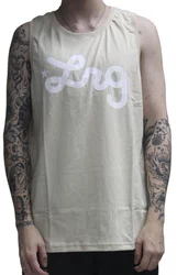 Regata Masculina LRG Especial Western Cursive Tank Estampada - Areia