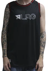 Regata Masculina LRG Life Makers Estampada - Preto/Vermelho
