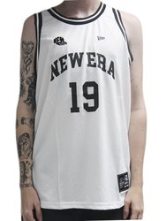 Regata Masculina New Era Core - Branco/Preto