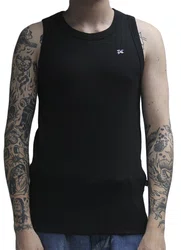 Regata Masculina Plano C Tank Top Estampada - Preto