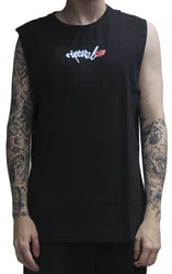 Regata Masculina RC Script Muscle Signature Estampada - Preto