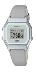 Relógio Casio Vintage LA680WEL-8DF - Prata/Branco