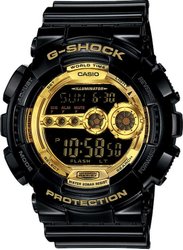 Relógio Digital Masculino G-SHOCK da CASIO GD-100GB-1DR - Preto/Dourado