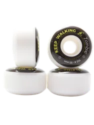 Roda 62 Zombie Modelo 010 53mm 102A - Preto/Branco