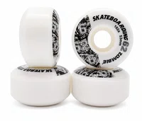 Roda 62 Zombie Modelo 010 53MM 102A - Preto/Branco