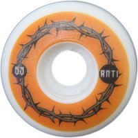 Roda Anti Action 53mm 101 High Spreed - Branco/Laranja
