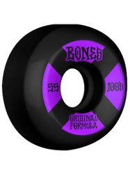 Roda Bones Original Formula 100A 55MM - Preto/Roxo