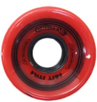 Roda Long Creme Mini Cruiser 60 X 45MM - Vermelho