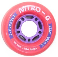 Roda Long Dizzy Nitro G 72mm 80A - Vermelho Claro 