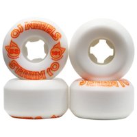 Roda Para Skate OJ Wheels Concentrate 101A 53MM - Branco Laranja