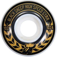 Roda para Skateboard Blacksheep Dourado 51mm 102A - Preto/Dourado