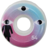 Roda para Skateboard Girl Eyes 54mm - Azul/Rosa