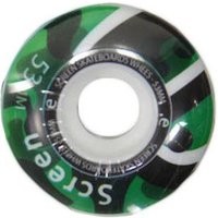 Roda para Skateboard Screen 53mm - Branco/Verde