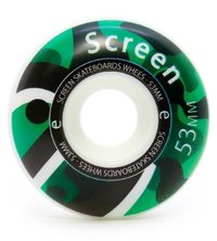 Roda Screen 53MM - Branco/Verde
