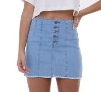 Saia Feminina Roxy Disty Days - Jeans