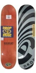 Shape Drop Dead Marfim Waves Logo 8.25 - Preto/Azul