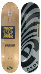 Shape Drop Dead Marfim Waves Logo 8.5 - Preto/Azul
